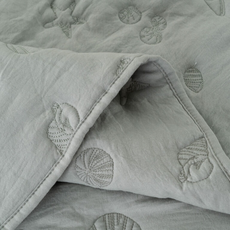 Brushed Microfiber Quilt Covers With Sea Shell Pattern