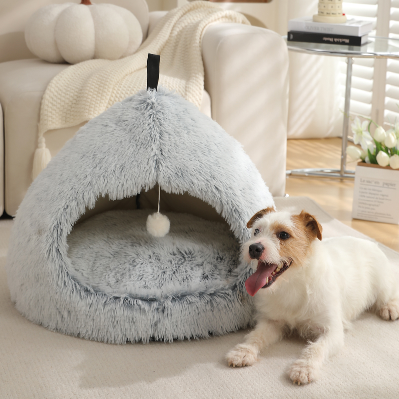 Wholesale Long Fur Deep Sleeping Cute Cat Dog Beds Pet Mats 1