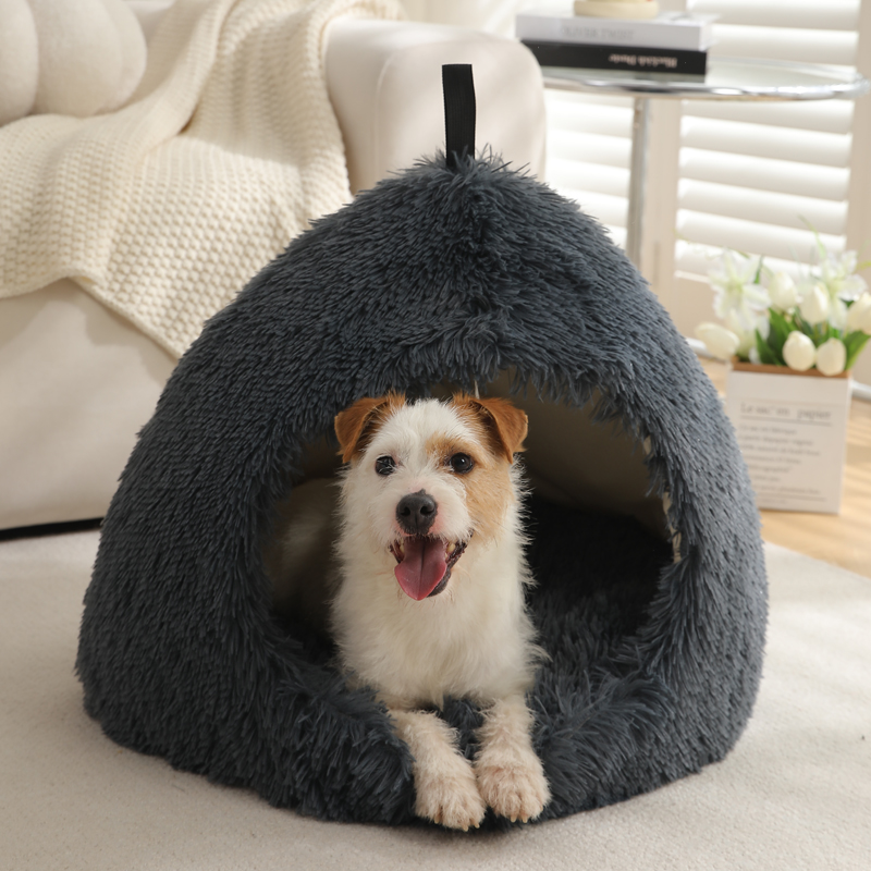 Wholesale Long Fur Deep Sleeping Cute Cat Dog Beds Pet Mats 10