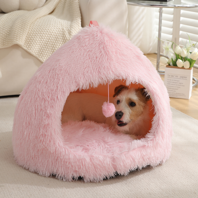 Wholesale Long Fur Deep Sleeping Cute Cat Dog Beds Pet Mats 11