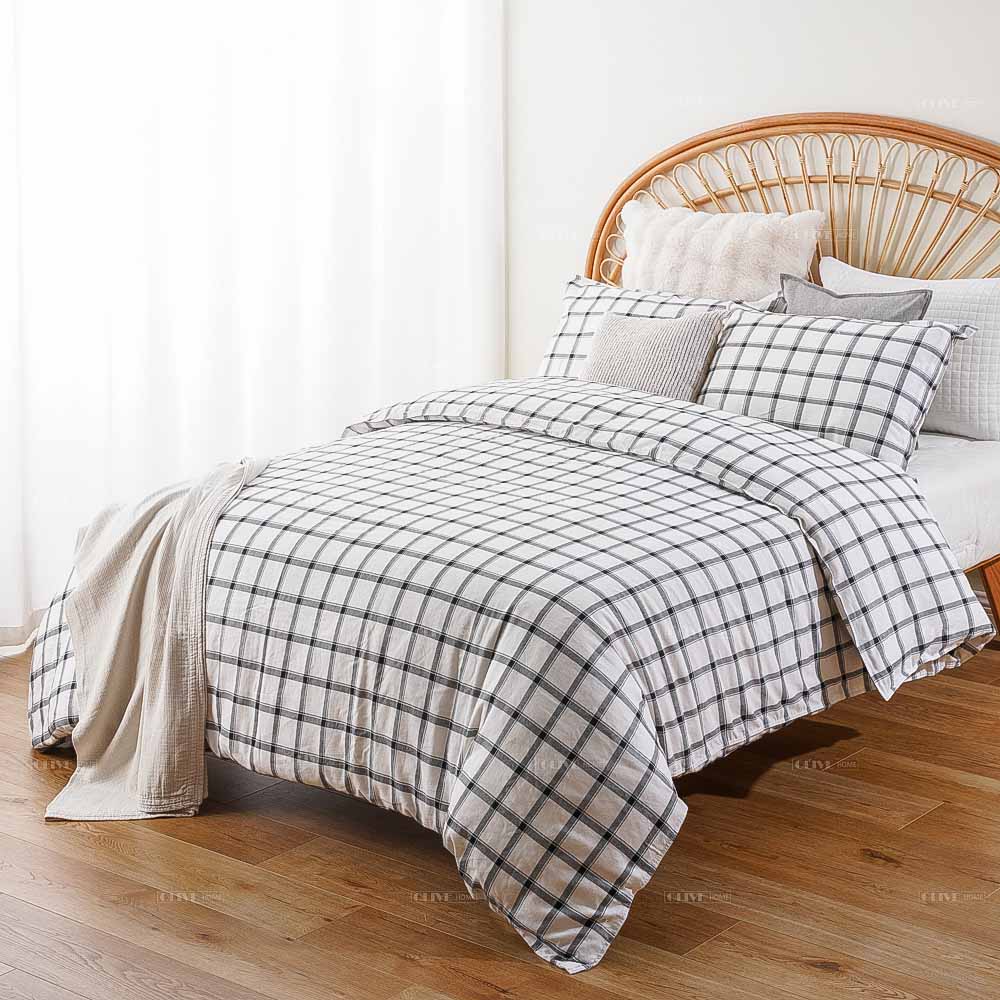 buffalo plaid duvet cover set 5