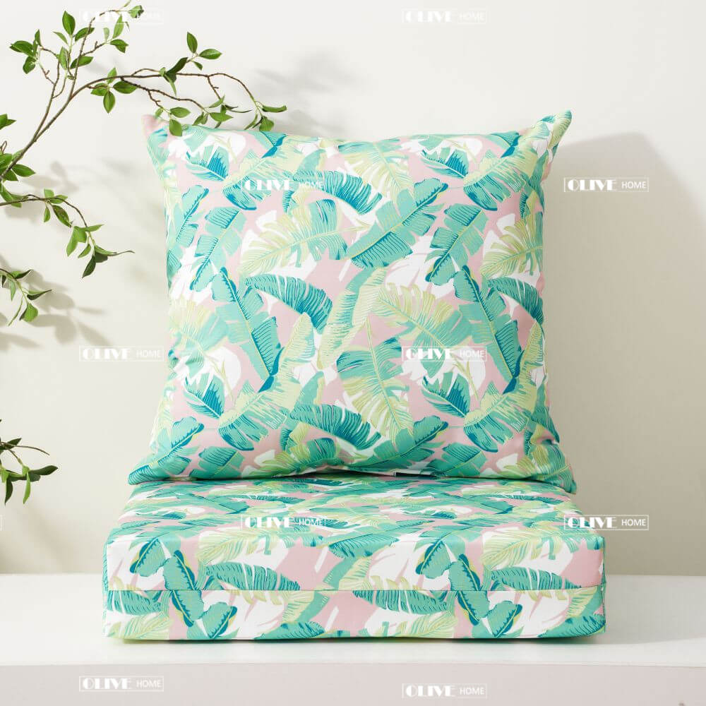 Deep Seat High Back Chair Cushions Outdoor Seat Set 3