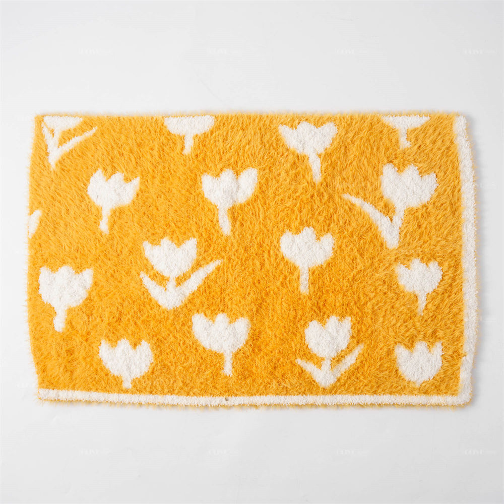 Jacquard Feather Knit Blanket 1