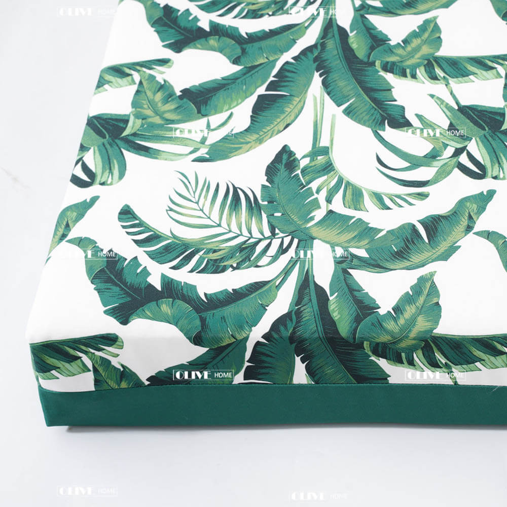 Jungle Print Waterproof Long Bench Cushion 3