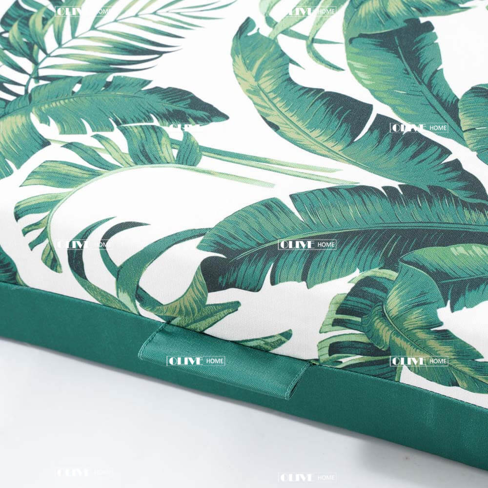 Jungle Print Waterproof Long Bench Cushion 5