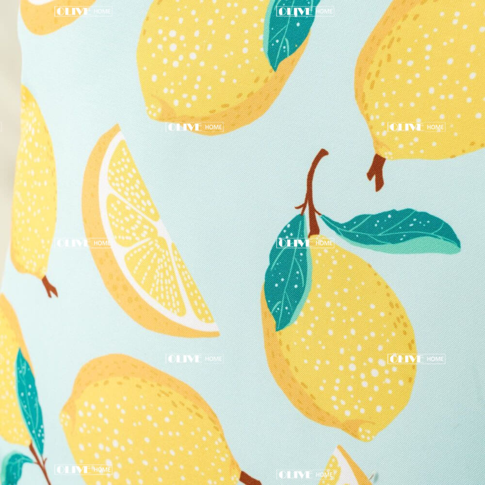 Lemon Deep Seat High Back Chair Cushions Customized Outdoor Cushion Set 4