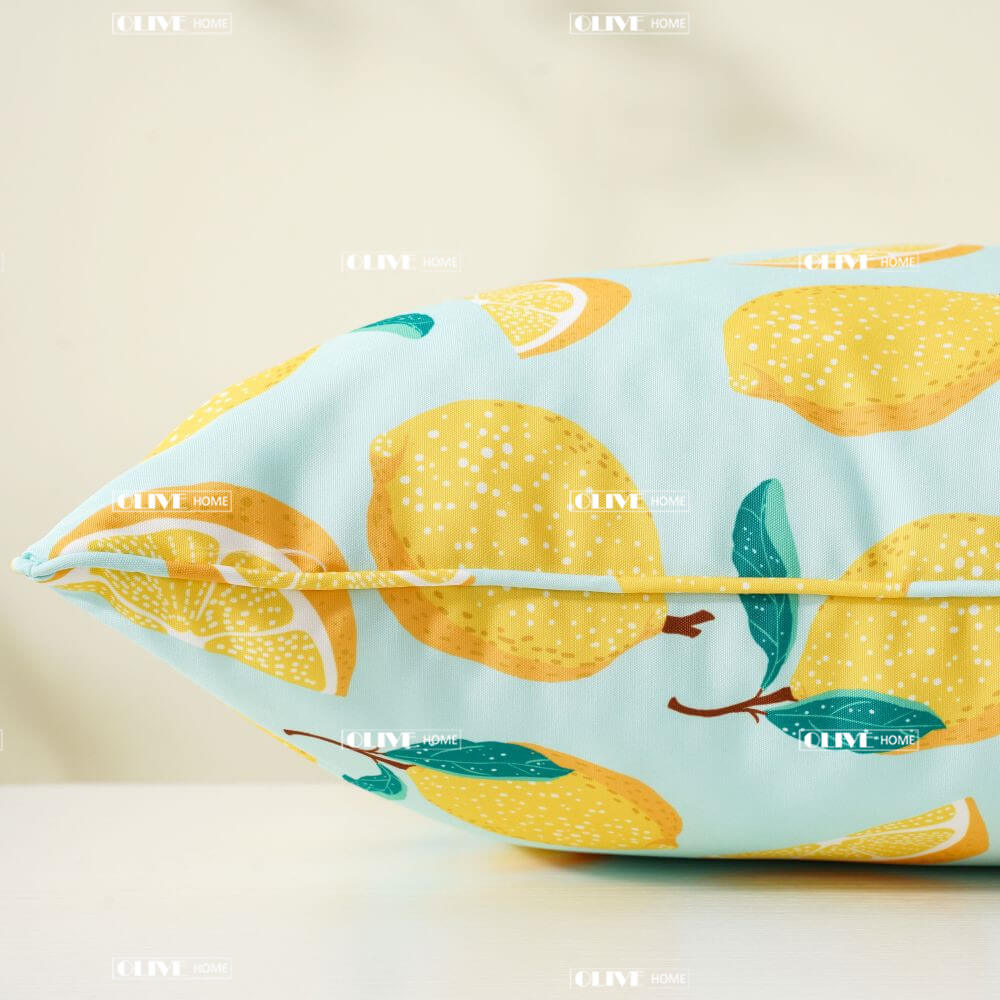 Lemon Deep Seat High Back Chair Cushions Customized Outdoor Cushion Set 5