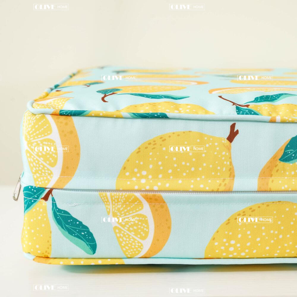 Lemon Deep Seat High Back Chair Cushions Customized Outdoor Cushion Set 6