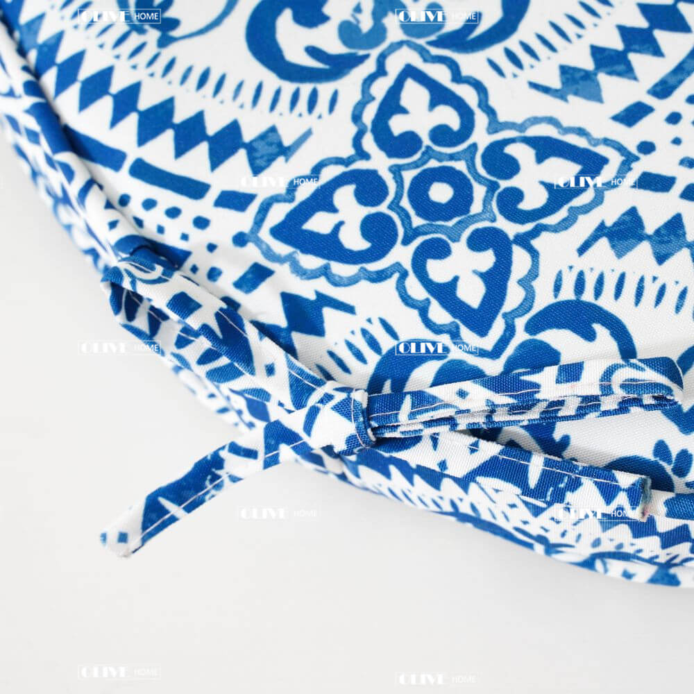 Printed Round Chair Cushions for Garden Patio Office 2