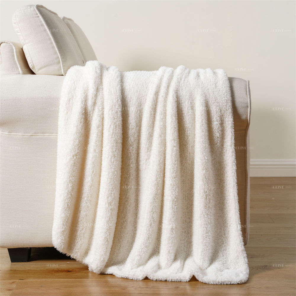 fluffy shaggy knit blanket 6