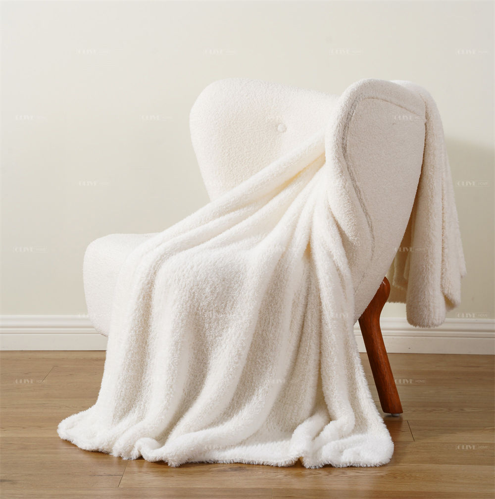 fluffy shaggy knit blanket 7
