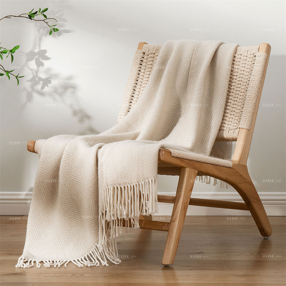 herringbone wool blanket 3