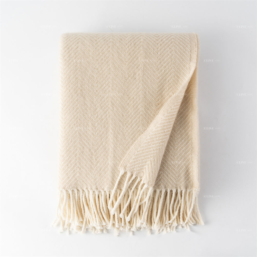 herringbone wool blanket 7
