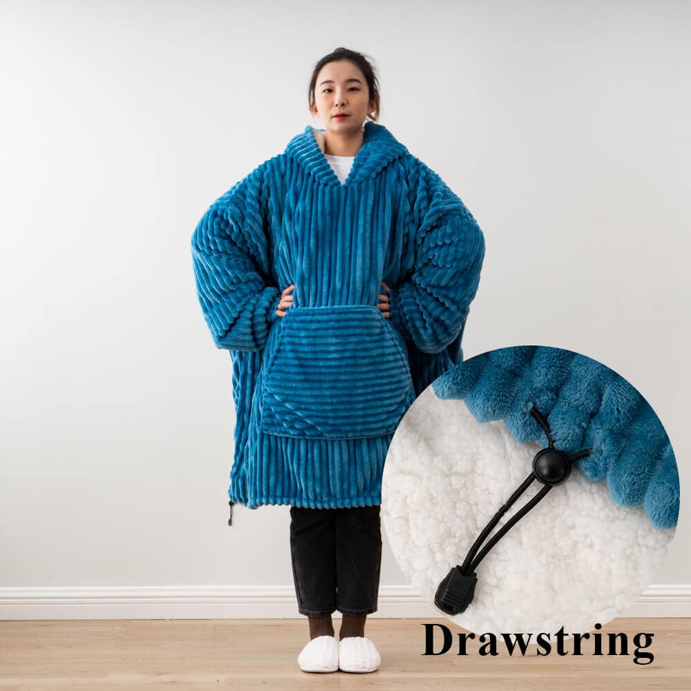 Flannel fleece hoodie