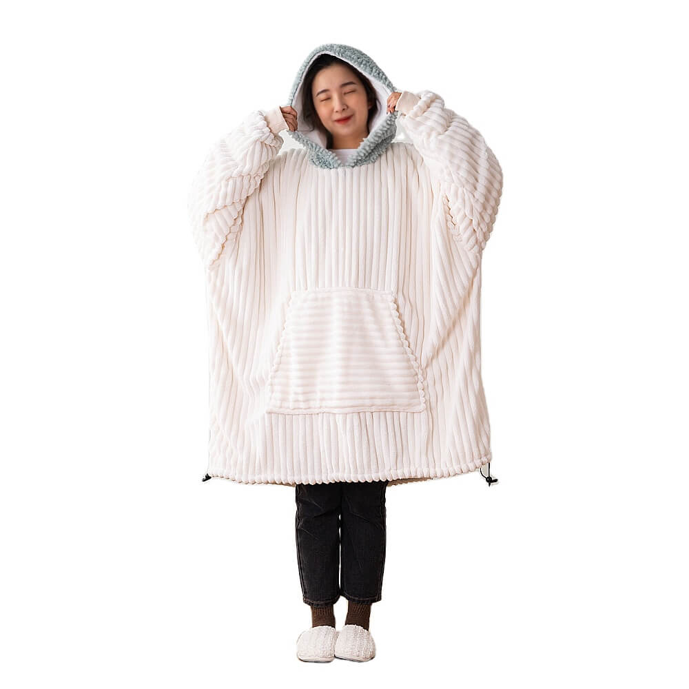 Flannel fleece hoodie5