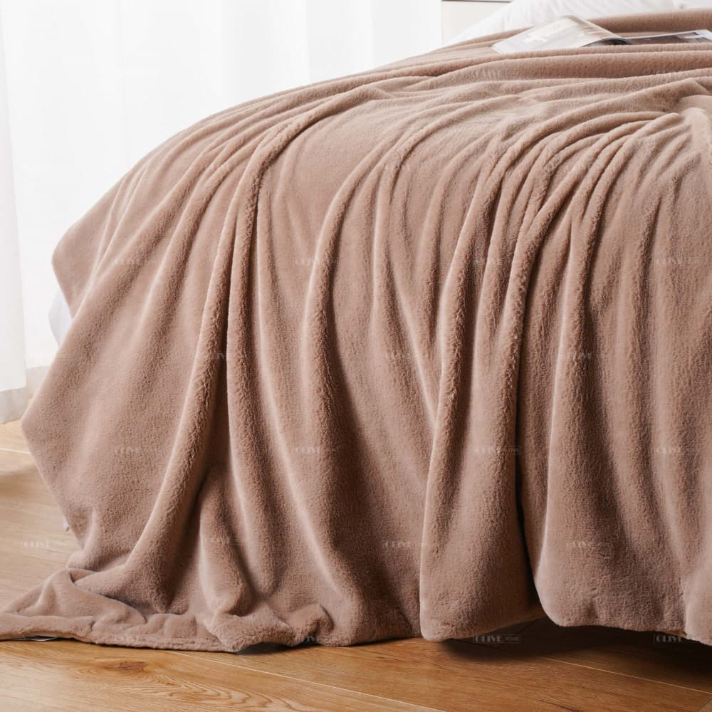 excess solid faux fur blanket 2