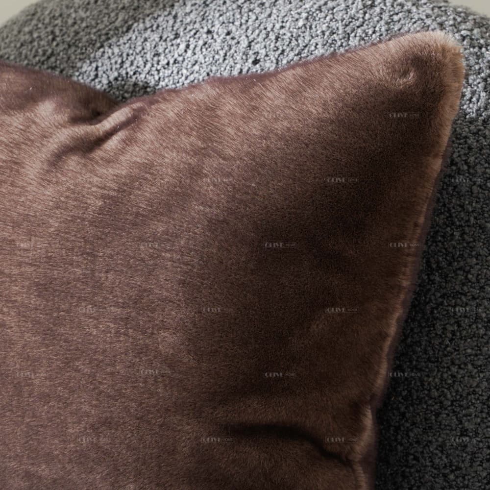 heathered faux minky fur pillow covers 3