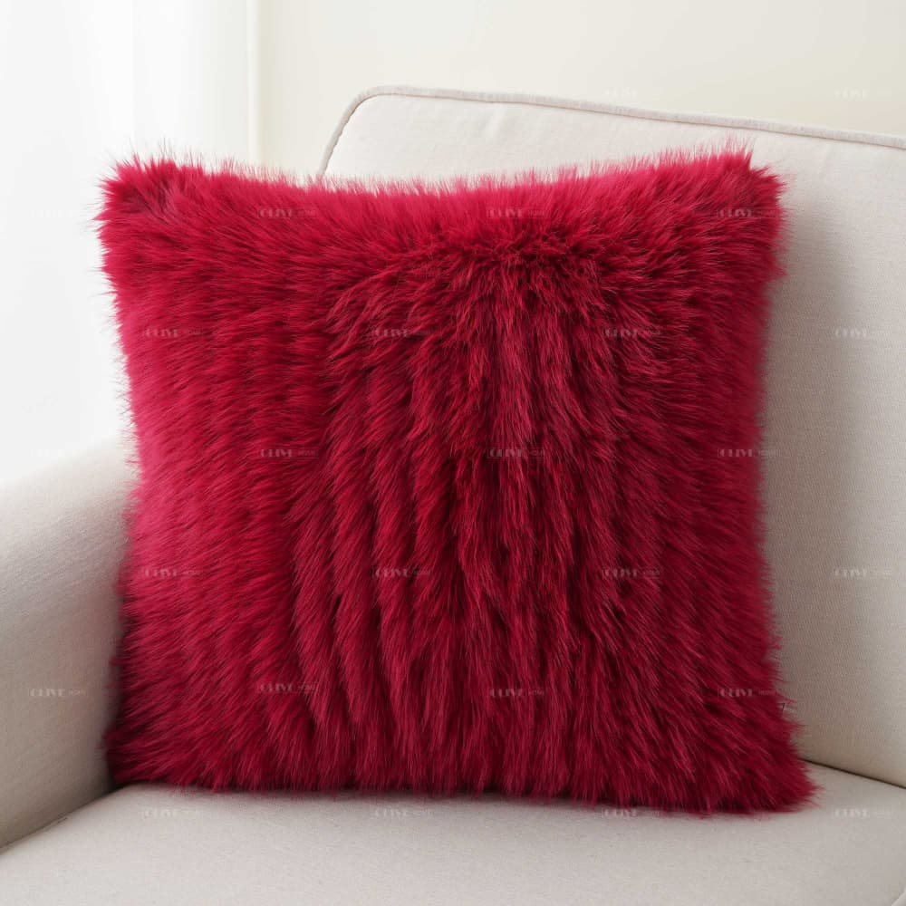 plush faux fur cushion covers 5