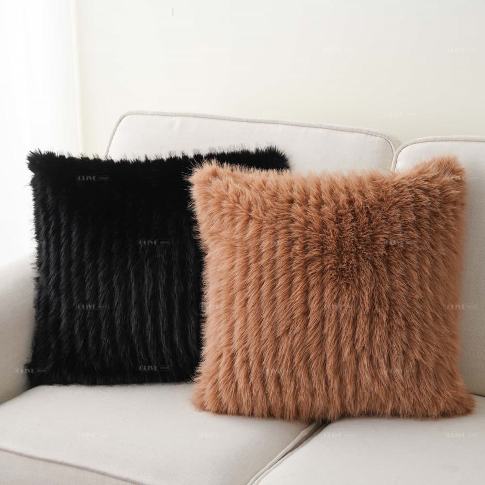 plush faux fur cushion covers 6
