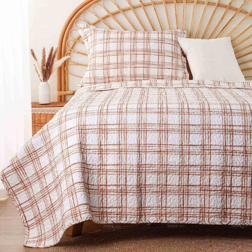 cotton print bedspread 5