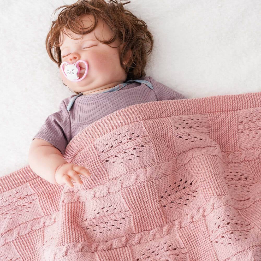 Soft Fancy Knit Cotton Baby Blanket 1