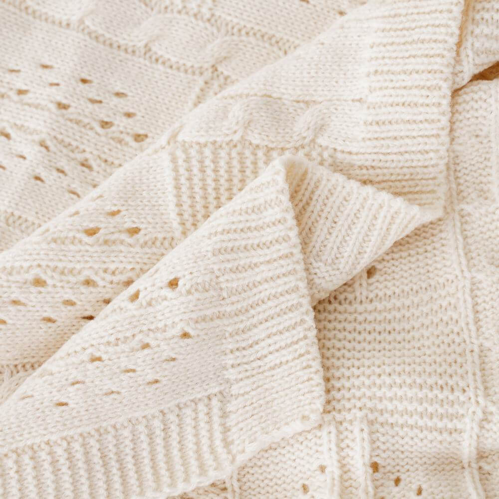 Soft Fancy Knit Cotton Baby Blanket 6