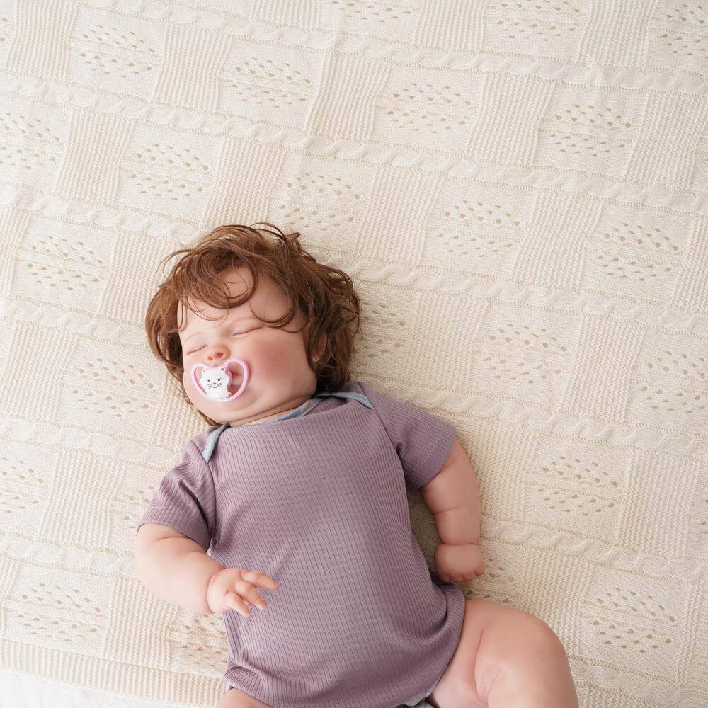 Soft Fancy Knit Cotton Baby Blanket 7