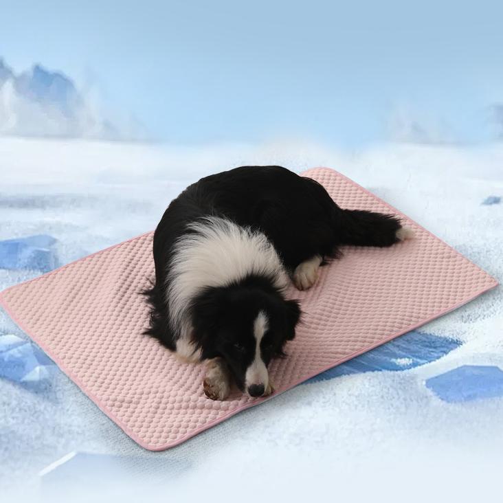 Summer Dog Cooling Mat 100 x 70cm Cooling Pet Blanket for Dogs Puppy Cats 17