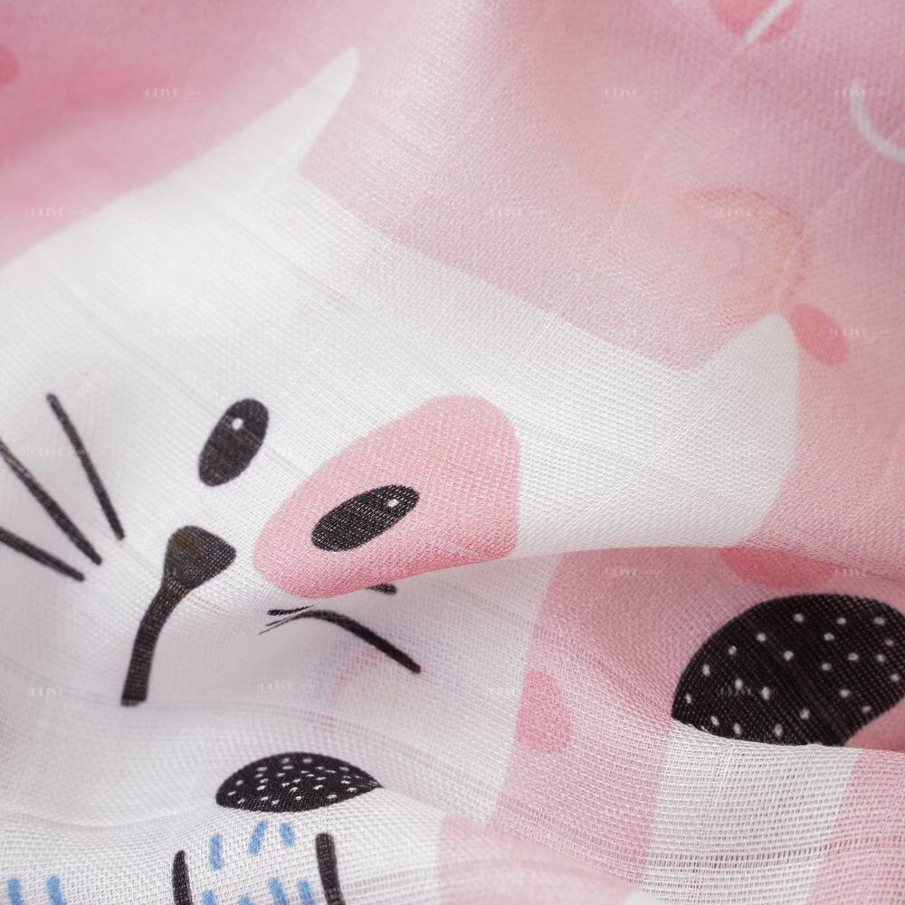 Bamboo Muslin Baby Blanket with Digital Printing 3