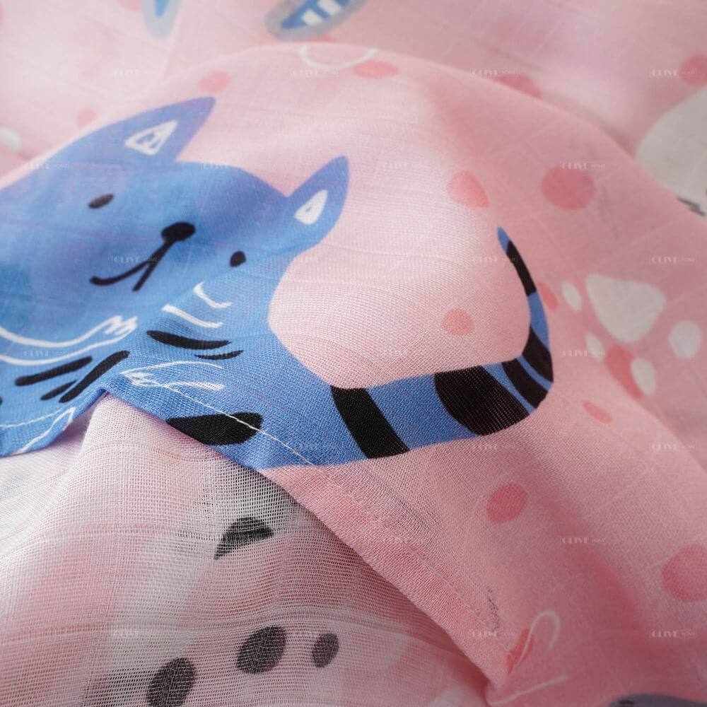 Bamboo Muslin Baby Blanket with Digital Printing 4