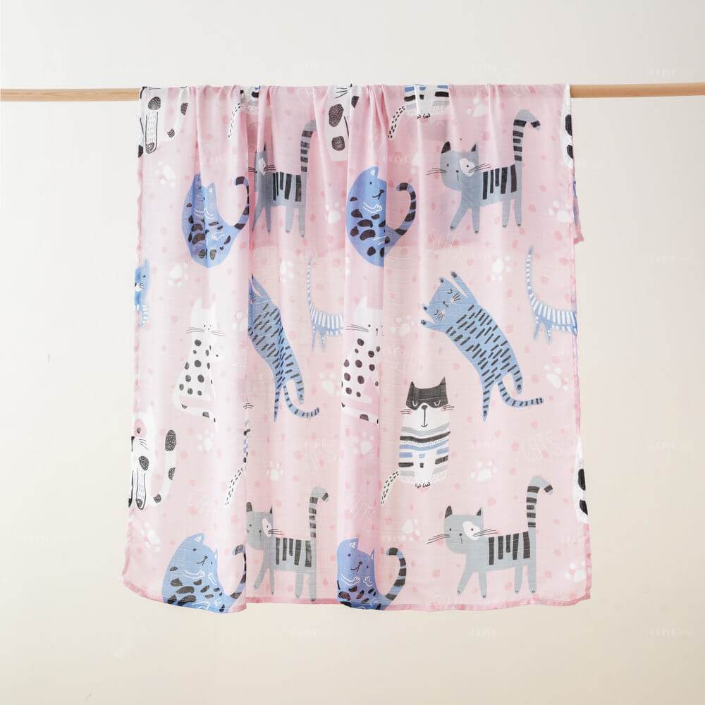 Bamboo Muslin Baby Blanket with Digital Printing 6