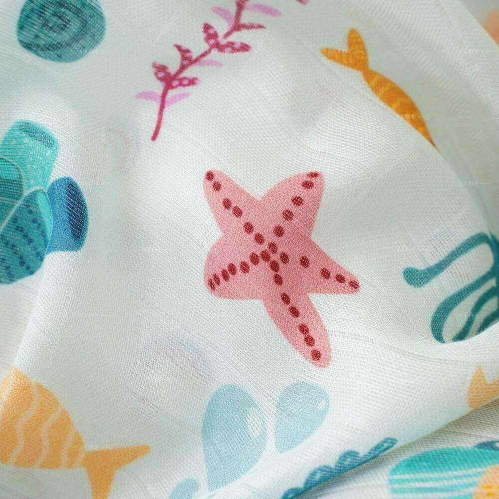 Bamboo Muslin Baby Blanket with Digital Printing 8