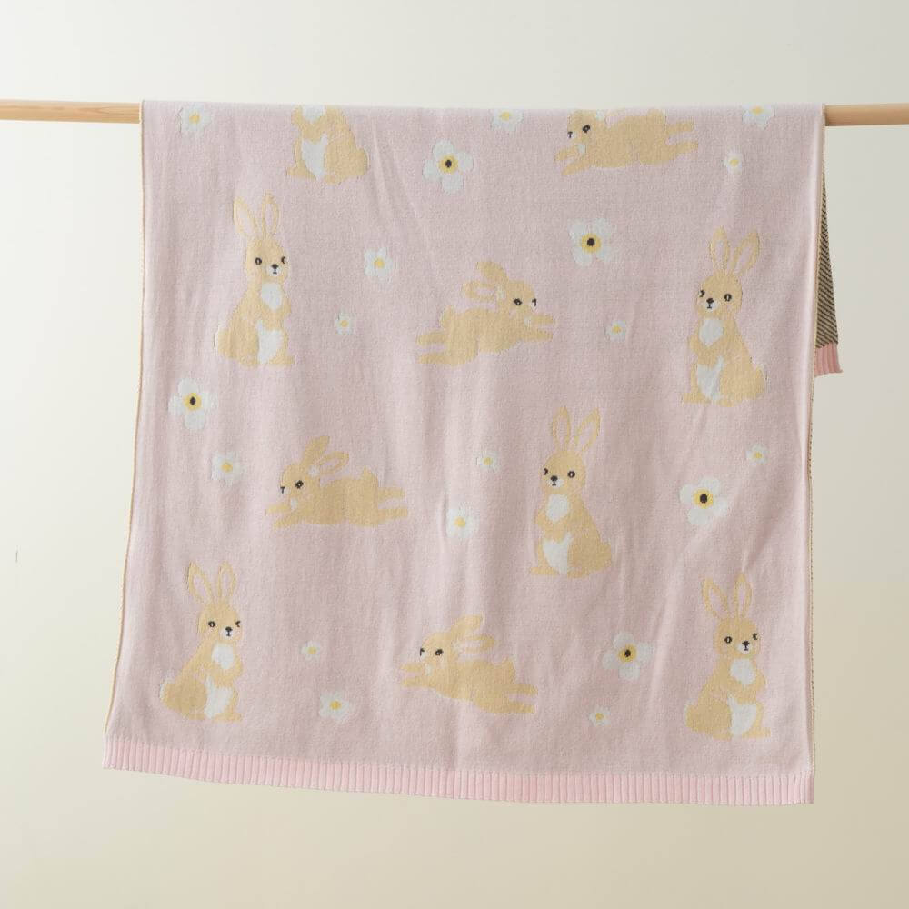 Cozy Cotton Animal Jacquard Baby Blanket 4