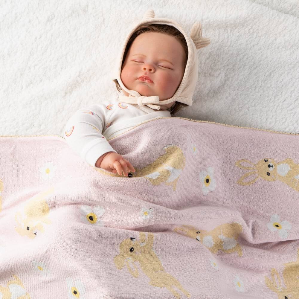 Cozy Cotton Animal Jacquard Baby Blanket 5