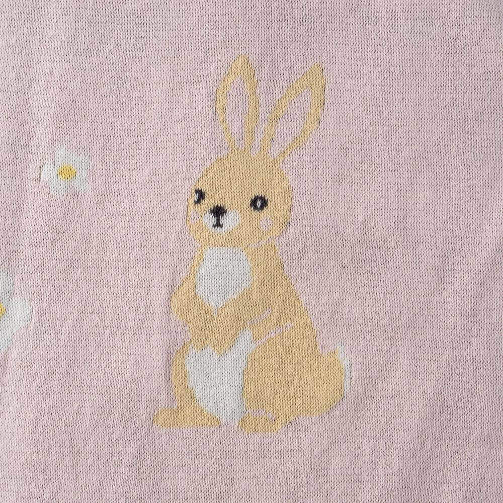 Cozy Cotton Animal Jacquard Baby Blanket 6