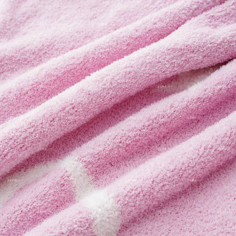 Cute Jacquard Bunny Microfiber Baby Blanket 3