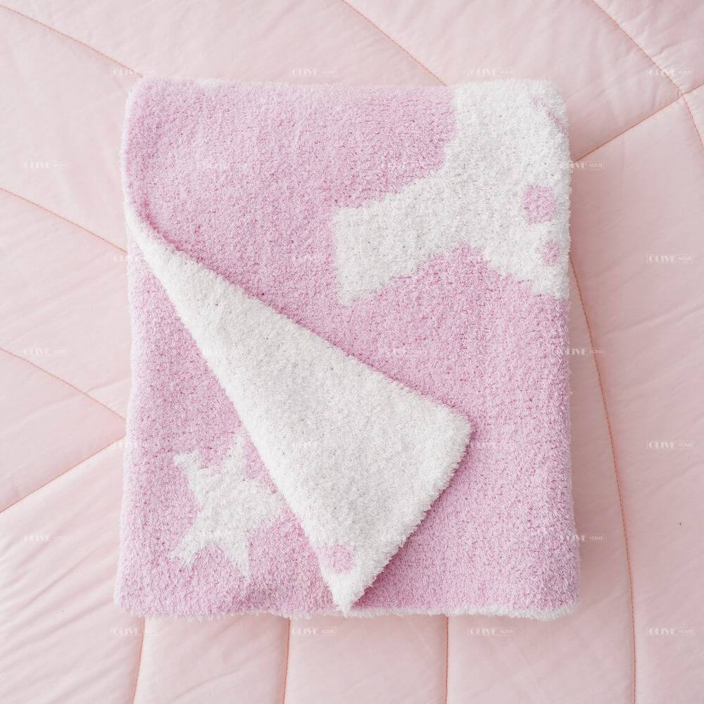 Cute Jacquard Bunny Microfiber Baby Blanket 6