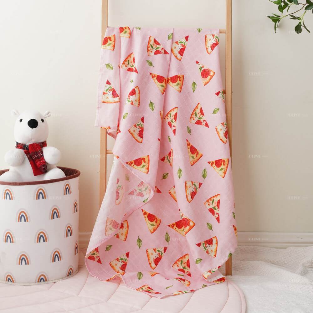 Digital Printed Muslin Cotton Baby Blanket 7