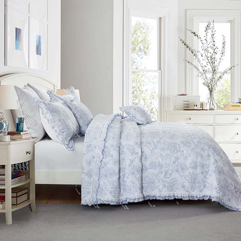 Embroidered Cotton Bedspread 2