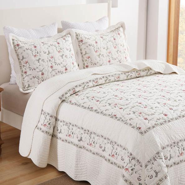 Embroidered Cotton Bedspread 51