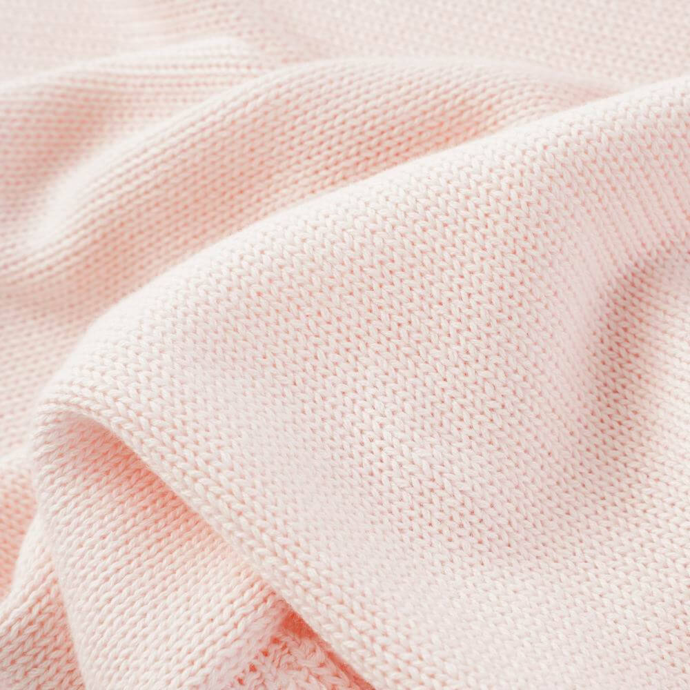 Gentle Cotton Knitted Baby Blanket with Ruffles 8