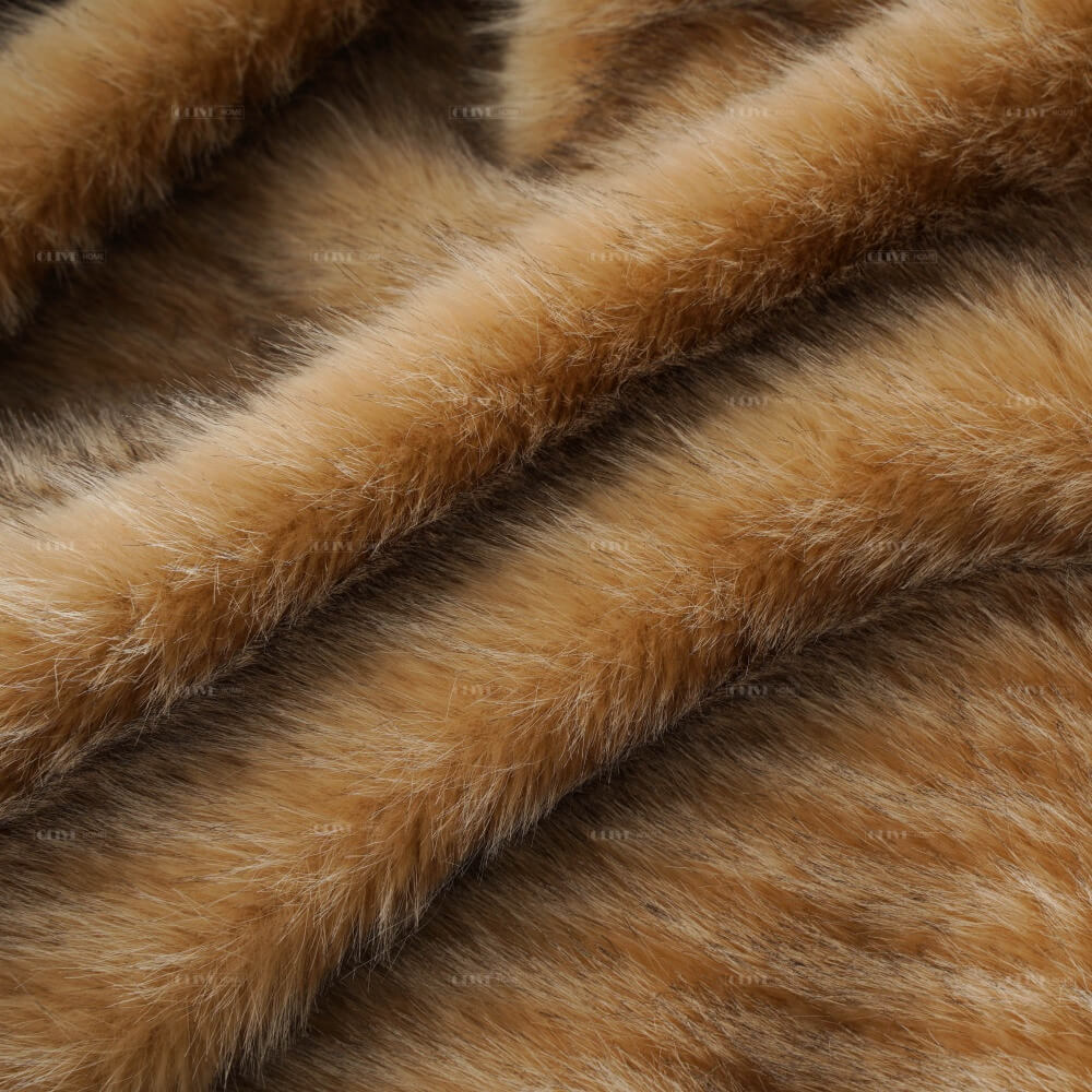Low moq jacquard faux fur blanket 2