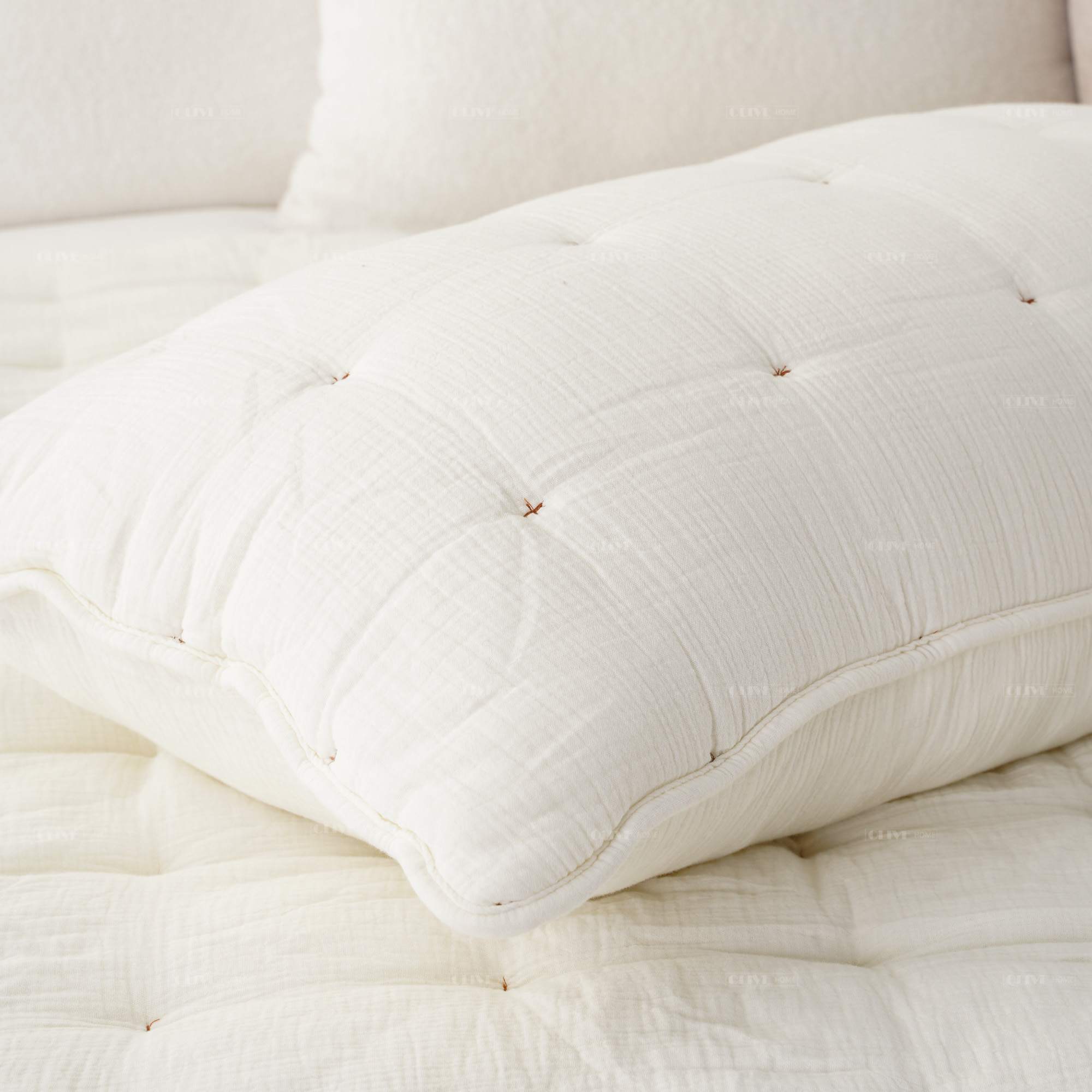 Cotton gauze quilted bedspread 6