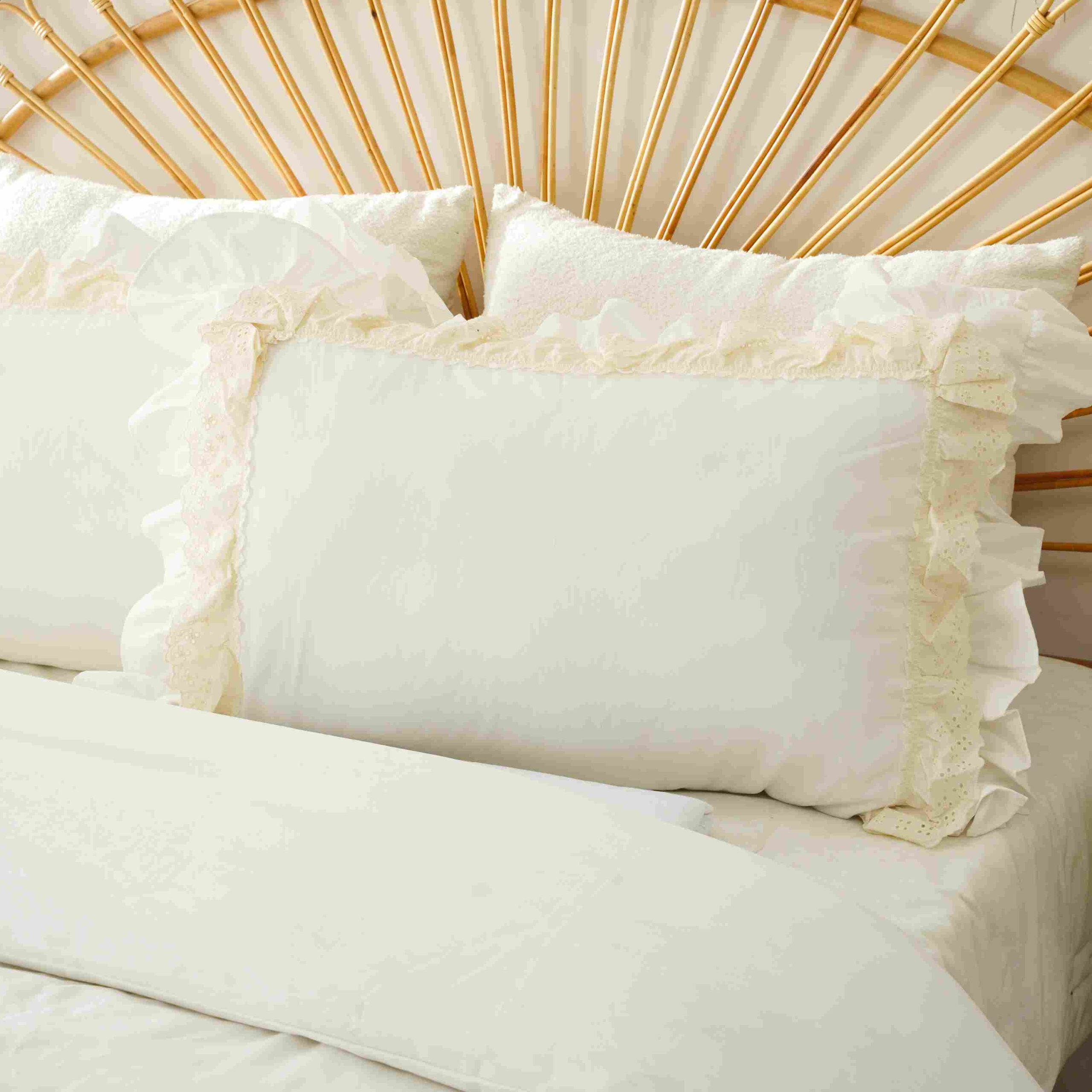 Double frill cotton duvet set 7