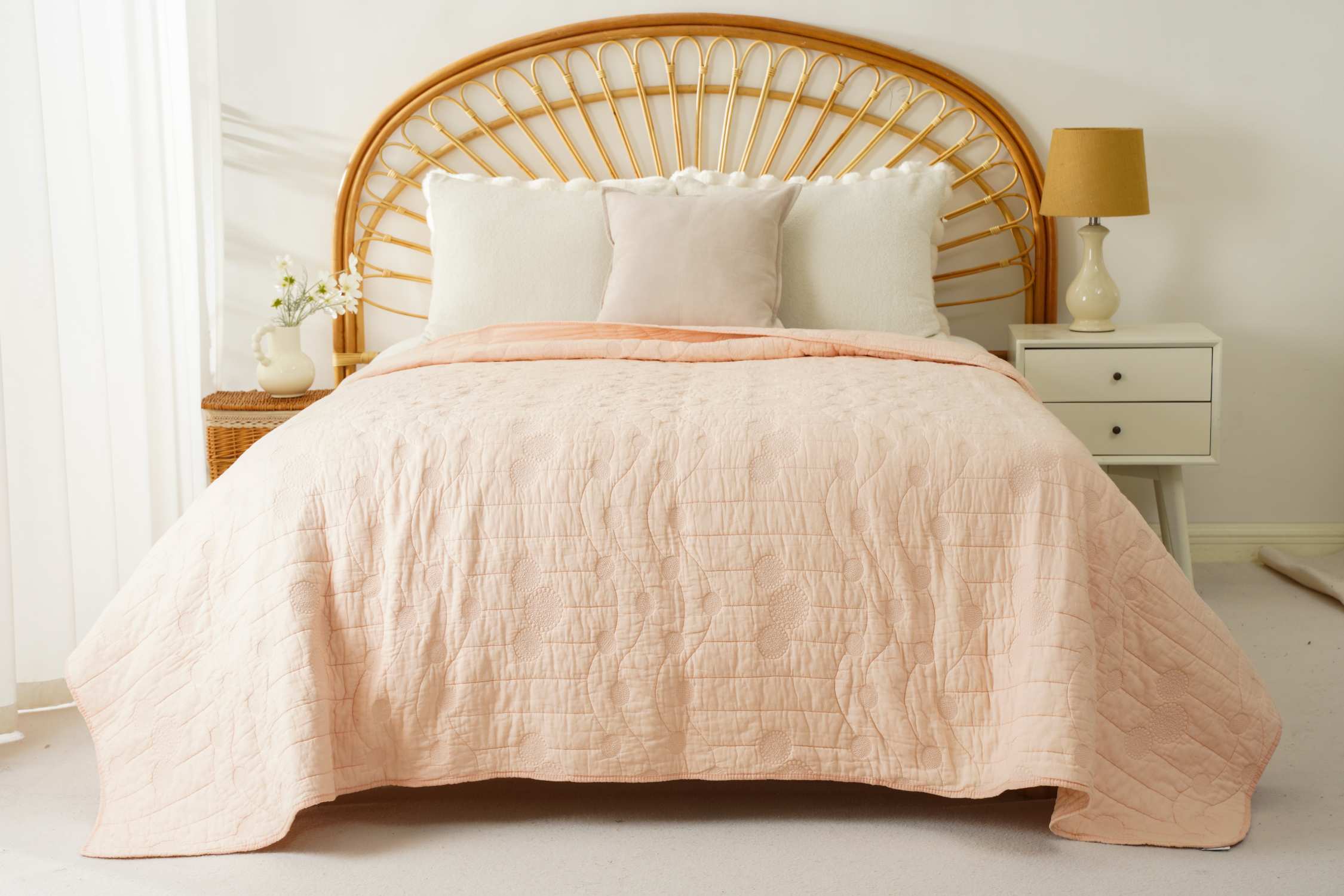 Matelasse Cotton Quilted Bedspread 1