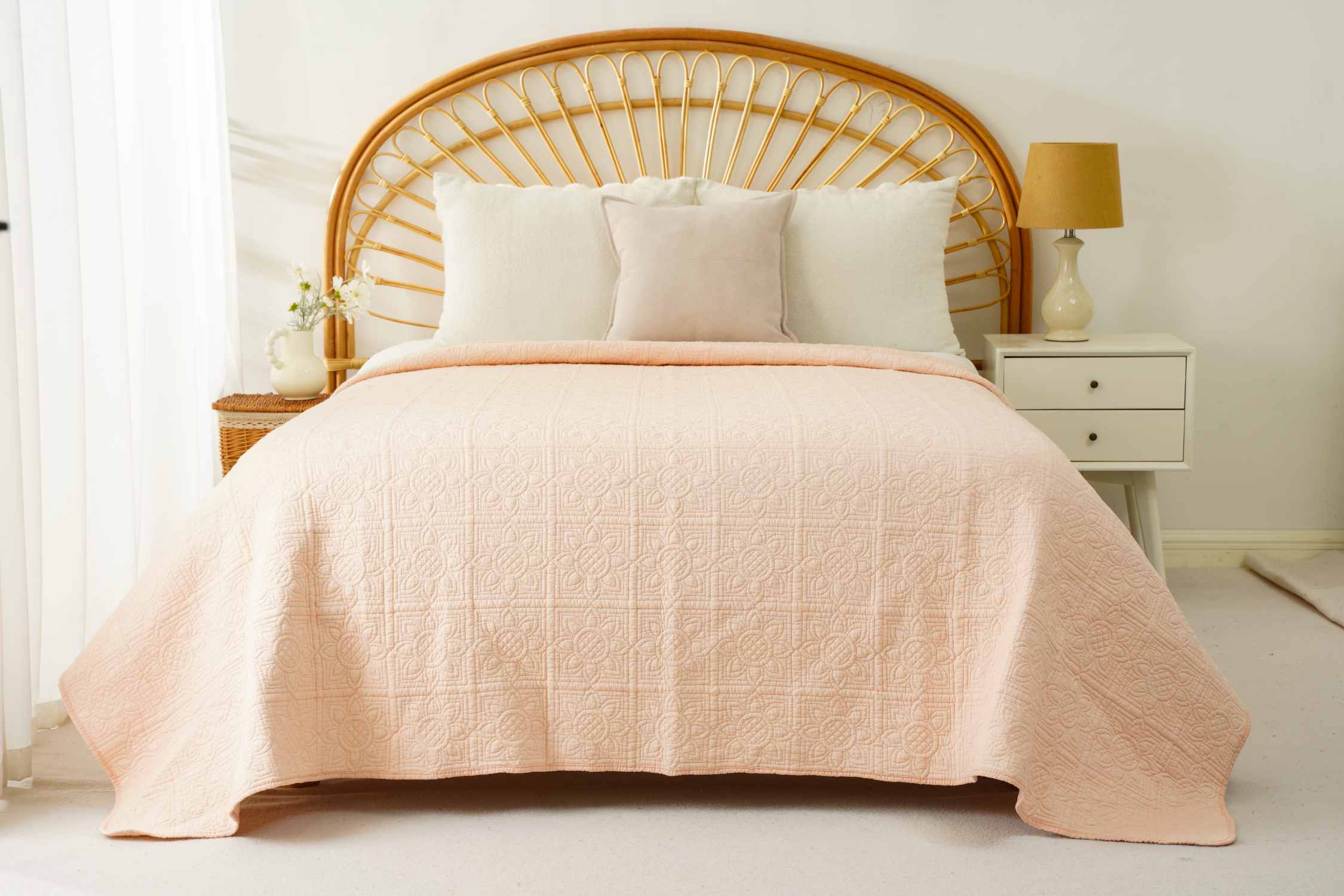 Matelasse Cotton Quilted Bedspread 9