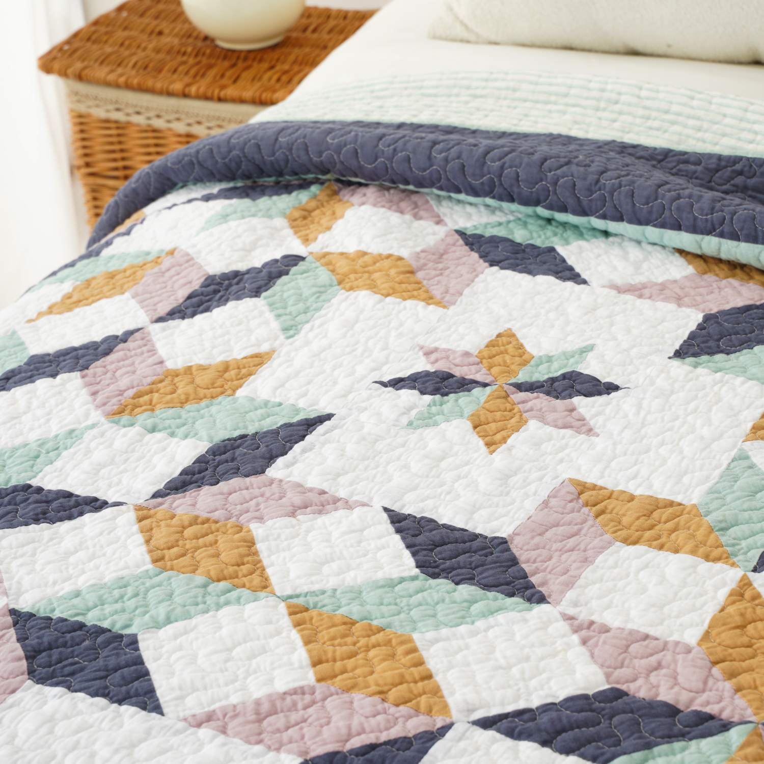 Patchwork Cotton Quilted Bedspread 2