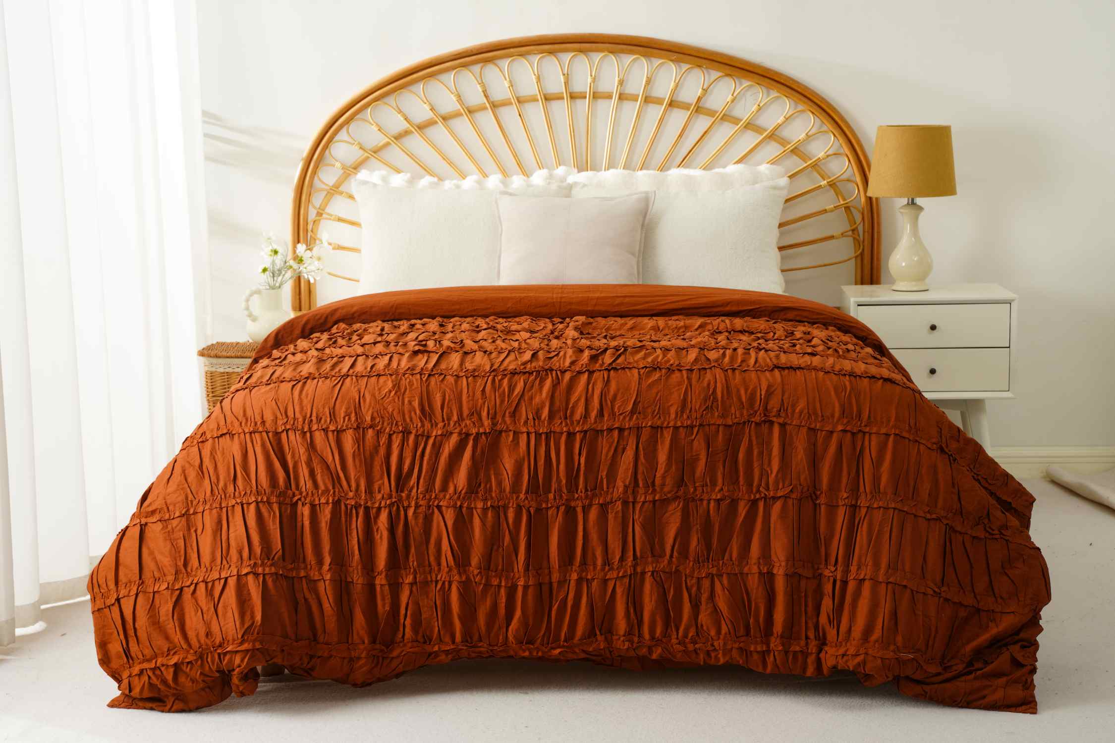 Ruched Duvet Cover Set 1
