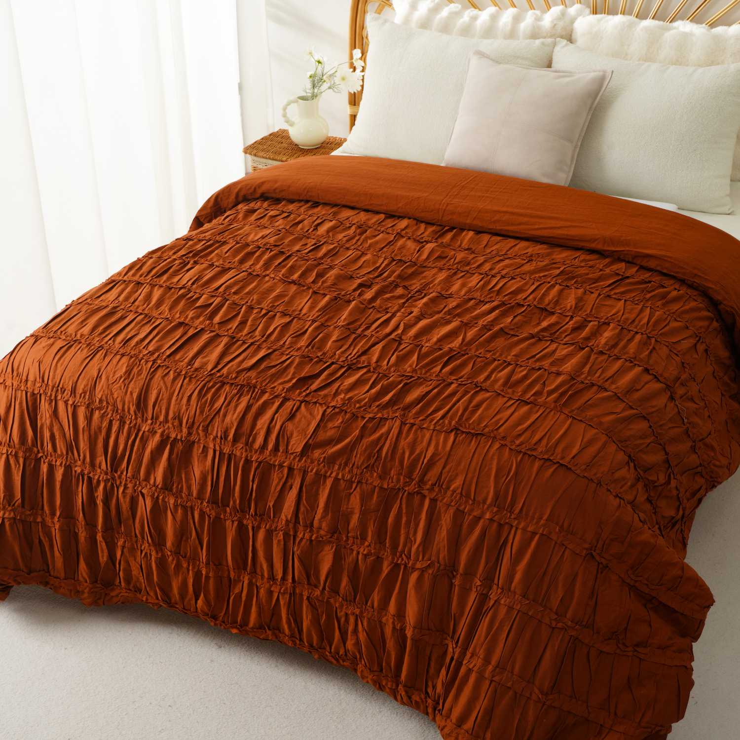 Ruched Duvet Cover Set 6 Ruched Duvet Cover Set 6